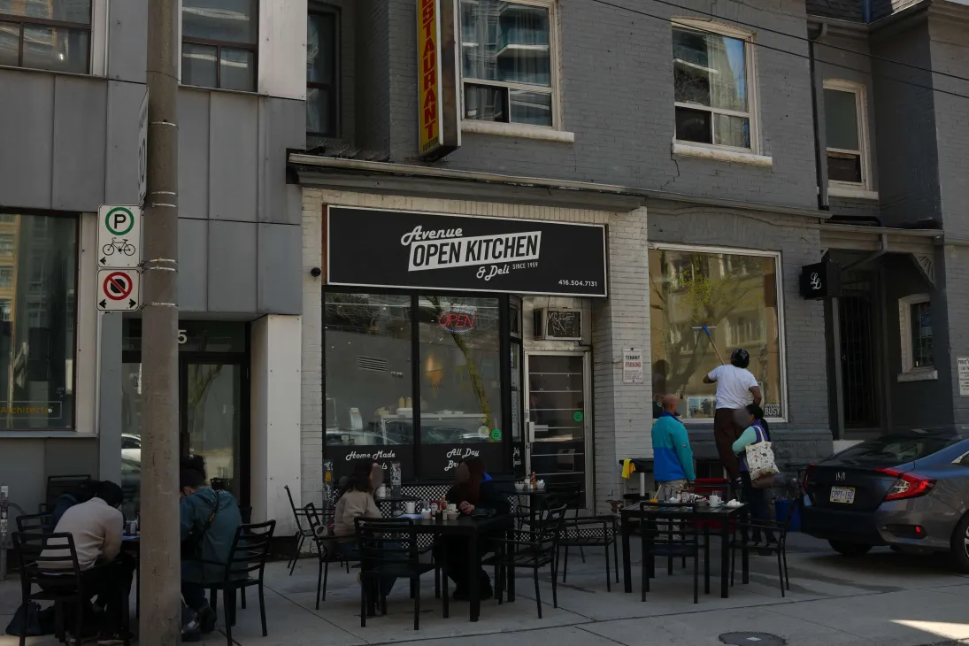 Avenue Open Kitchen storefront on Camden Street, Toronto